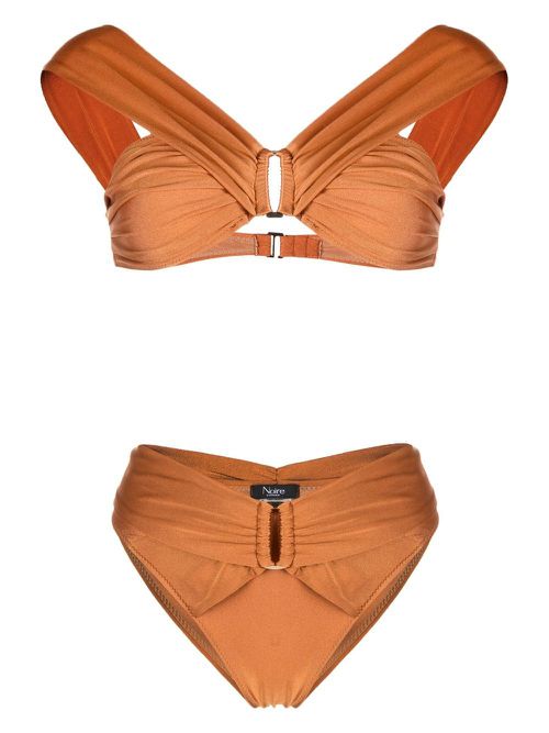 Buckle-detail bikini - Orange