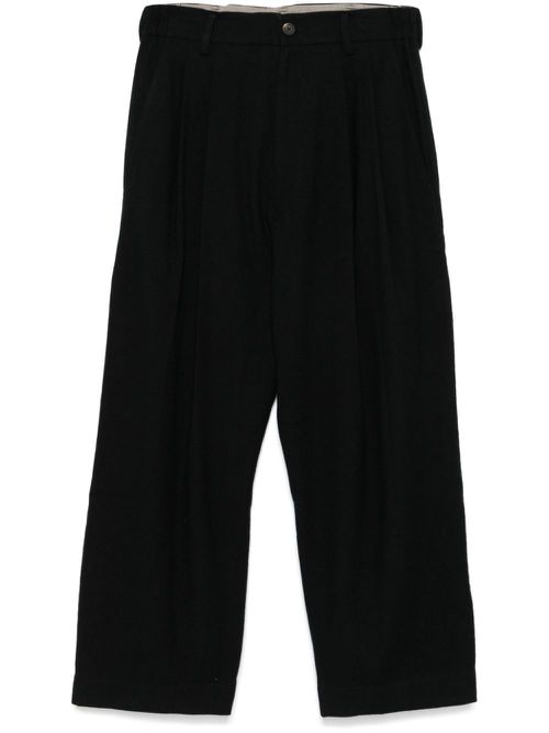 Wide-leg trousers - Black