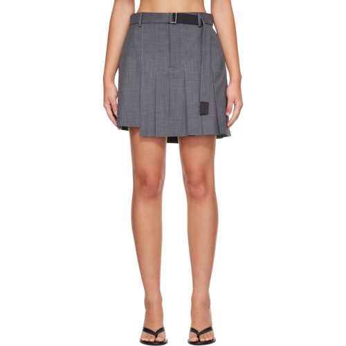Gray Suiting Skort