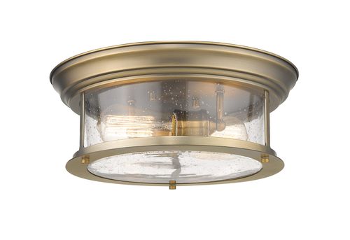 Sonna 2-Light Flush Mount Ceiling Light In Heritage Bra