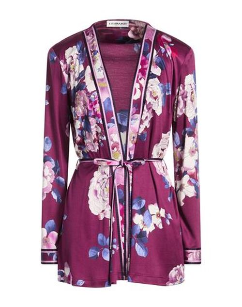 Woman Cardigan Plum Size 8 Silk