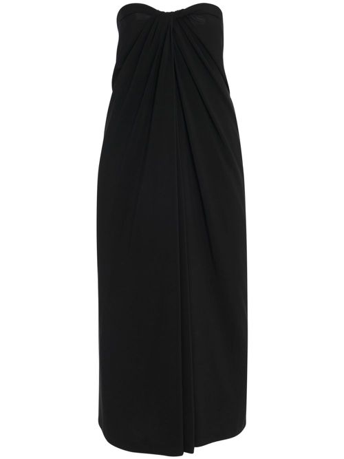 Twist strapless maxi dress - Black