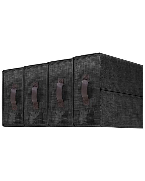 Set of 4 Foldable Bed Sheet Set Storage Bins