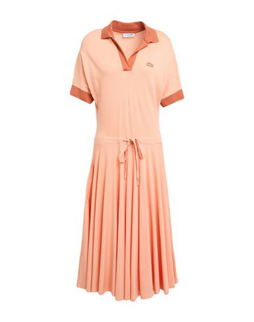 Woman Midi dress Apricot Size M Lyocell, Cotton, Elastane