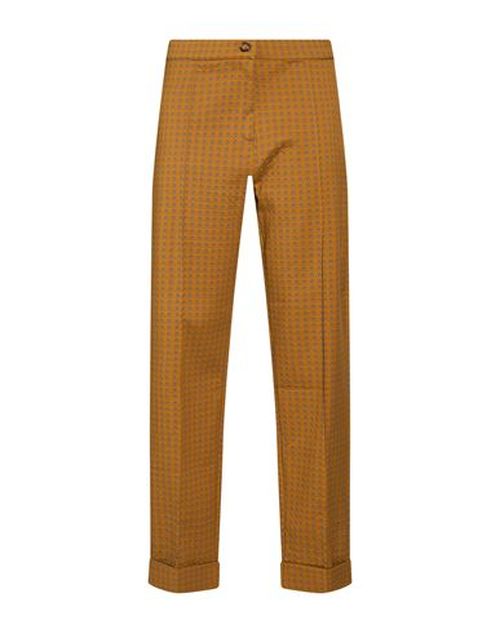 Elena Mirò Woman Pants Mustard Size 10 Cotton, Polyamide, Elastane
