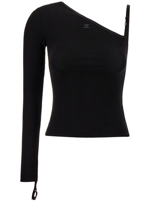 Logo-plaque stretch top - Black
