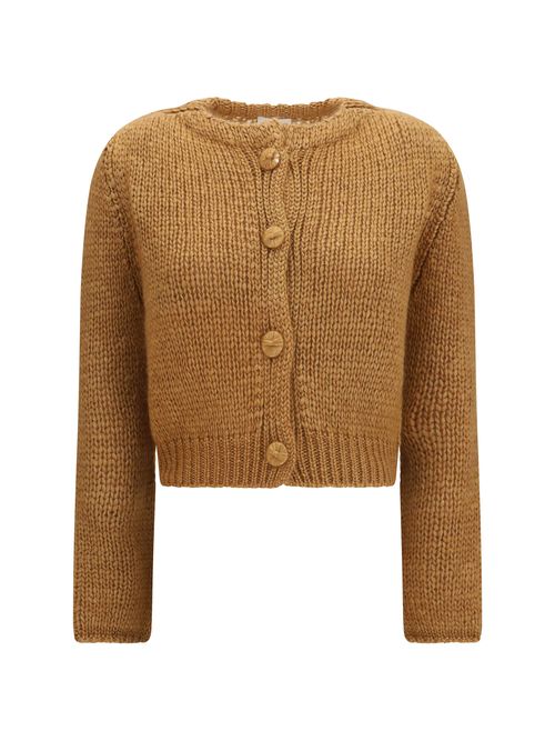 Chunky Knit Cardigan — Beige