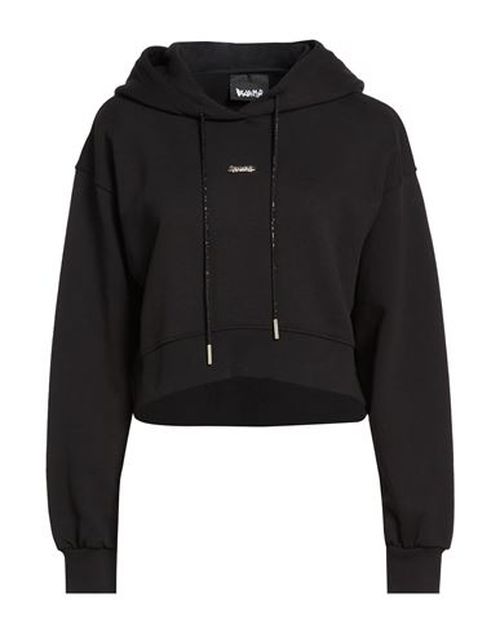 Woman Sweatshirt Black Size M Cotton