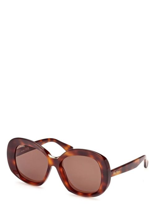 Men's Max Mara Edna Mm0087 52E Sunglasses in Havana | Size 55 | MM0087 Color 52E