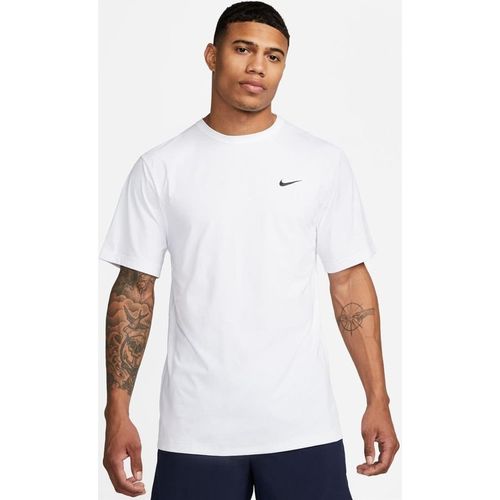 Nike Mens Training Dri-FIT Hyverse UV t-shirt in Steam White - Sma