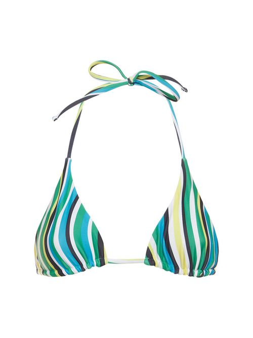 Bwai striped triangle bikini top