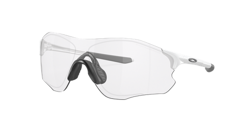 Oakley Unisex Sunglass EVZero™ Path® Low Bridge Fit - Frame color: Matte White, Lens color: Clear to Black Iridium Photochromic