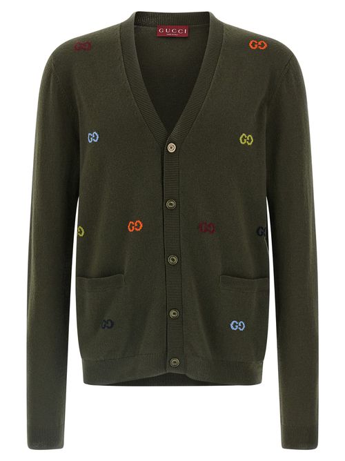 Gg Intarsia Cardigan