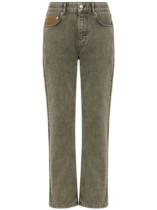 Flared cropped jeans - Grey