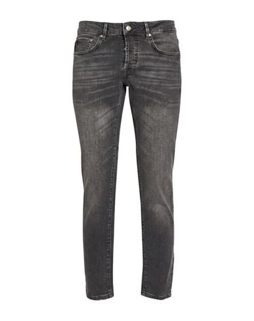 Man Jeans Black Size 34 Cotton, Elastane