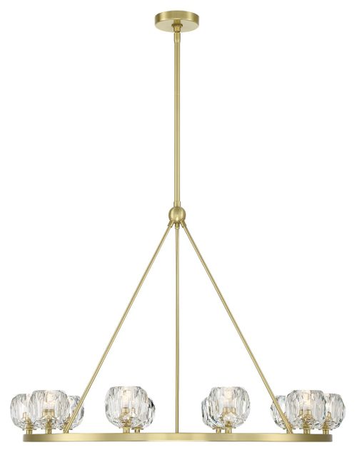 Soft Brass LED Chandelier from the Aragon Collection