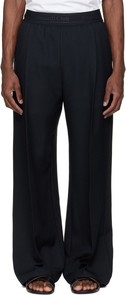 Black Relaxed Fit Trousers