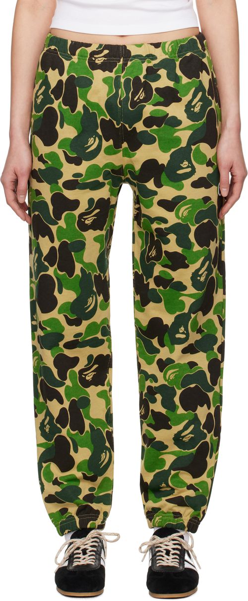 BAPE Khaki ABC Camo Sweatpants