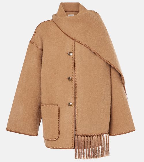 Toteme Embroidered wool-blend scarf jacket