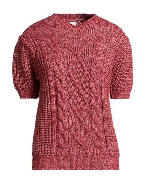 Woman Sweater Brick Size M Alpaca wool, Cotton