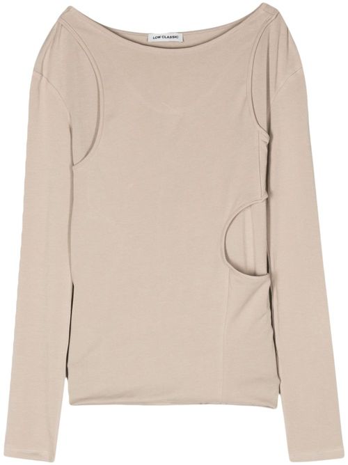 Layered-design top - Green