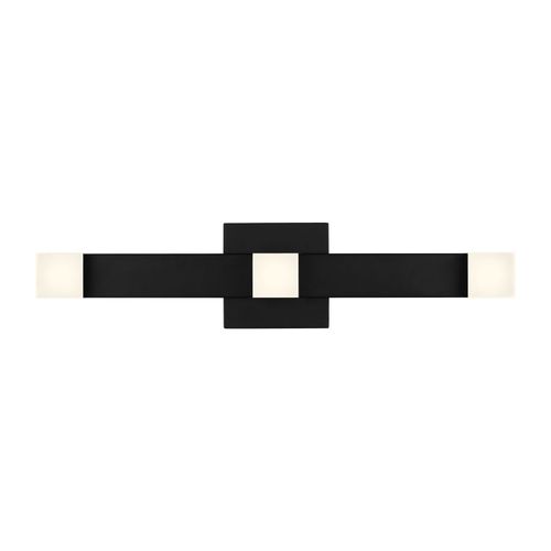 Midnight Black LED Bathroom Vanity Light from the Brander Collection