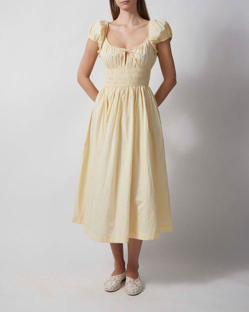 DÔEN Dress Quinn Light yellow