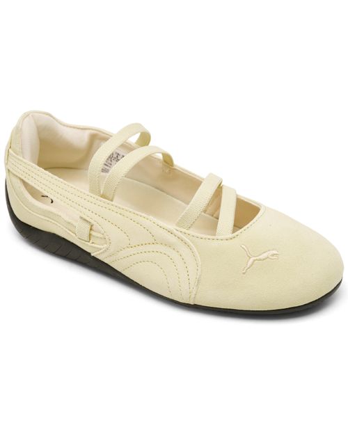 Women's Speedcat Ballet Suede Sneakers from Finish Line - Creamy Vanilla, Gum
