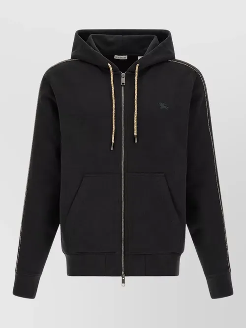 Burberry - scott hooded jacket drawstring hood ribbed cuff