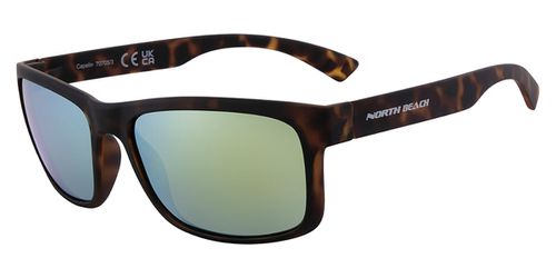 North Beach Capelin Polarized 70705 Men's Sunglasses Tortoiseshell Size Standard
