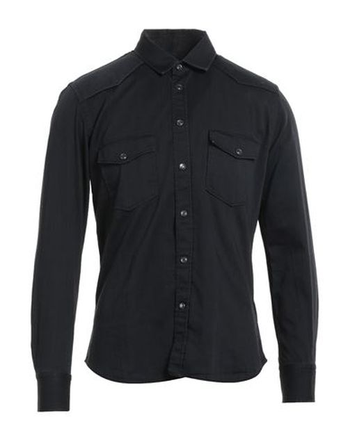 Man Denim shirt Black