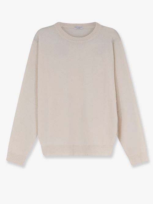 Cashmere Crew-Neck Sweater — White