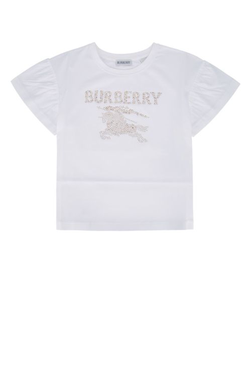 Girls White Logo T-shirt