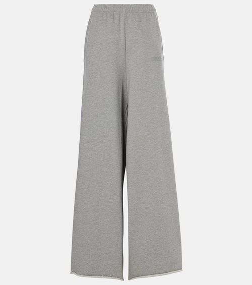 Oversized cotton-blend jersey sweatpants