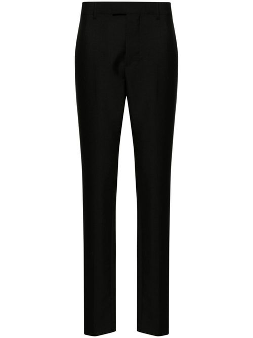 Tailored slim-fit trousers - 001 BLACK