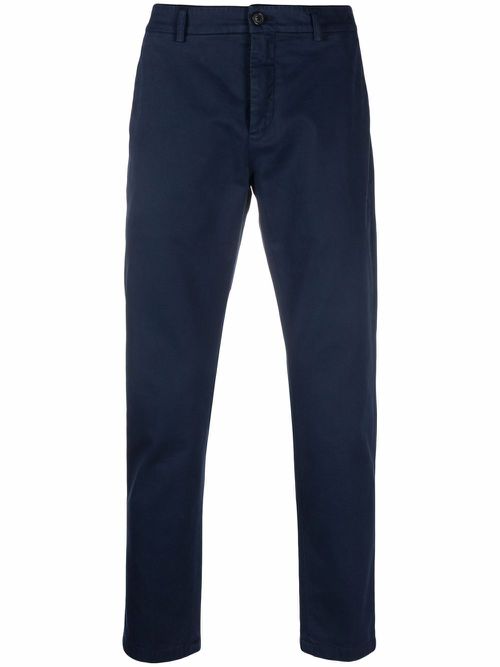 Slim-cut chino trousers - Blue