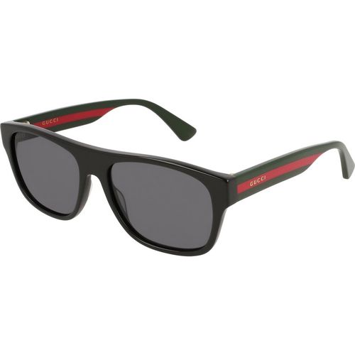 Gucci Man Gucci GG0341S 001 Sunglasses Acetate Black Grey Squared Norma