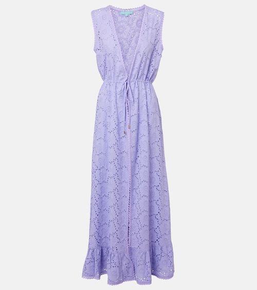 Tessa cotton lace beach cover-up