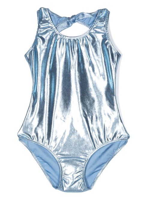 Metallic-effect swimsuit - Blue