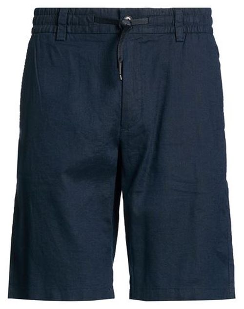 Man Shorts & Bermuda Shorts Midnight blue Size 35 Linen, Polyester