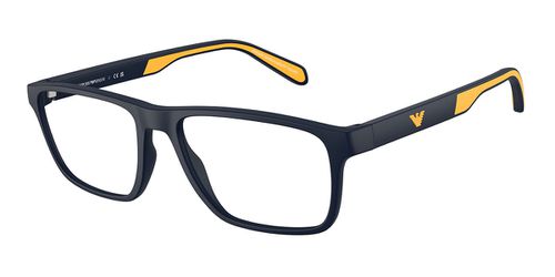Emporio Armani EA3233 5088 Men's Eyeglasses Blue Size 56 - Blue Light Block Available
