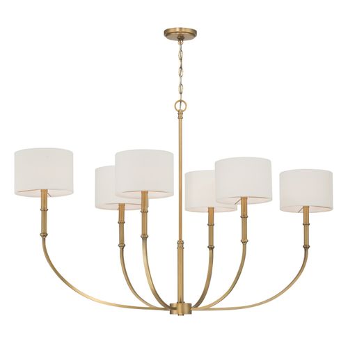 Legacy Brass Linear Chandelier from the Molvene Collection