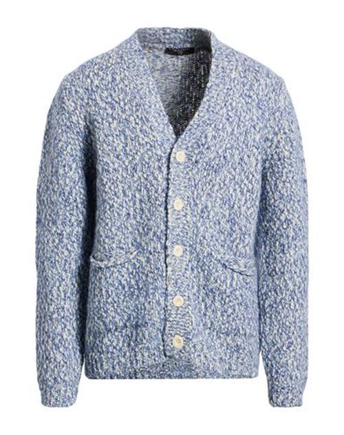 Lab Man Cardigan Blue Size L Wool, Recycled nylon, Baby alpaca wool