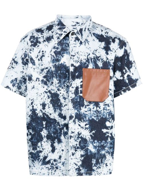 Tie-dye patterned shirt - Blue