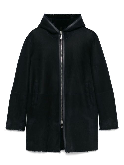 Tagliatore shearling coat - Blue