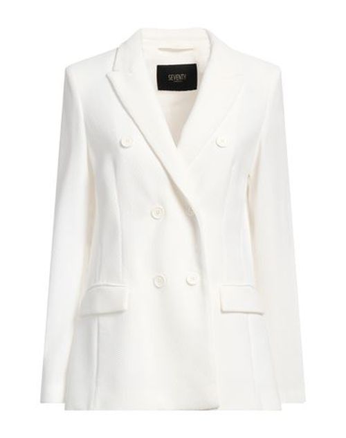 Seventy Venezia Woman Blazer Off white Size 2 Polyamide, Elastane
