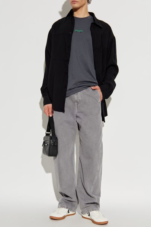 Shirt With Pocket, Men's, Black