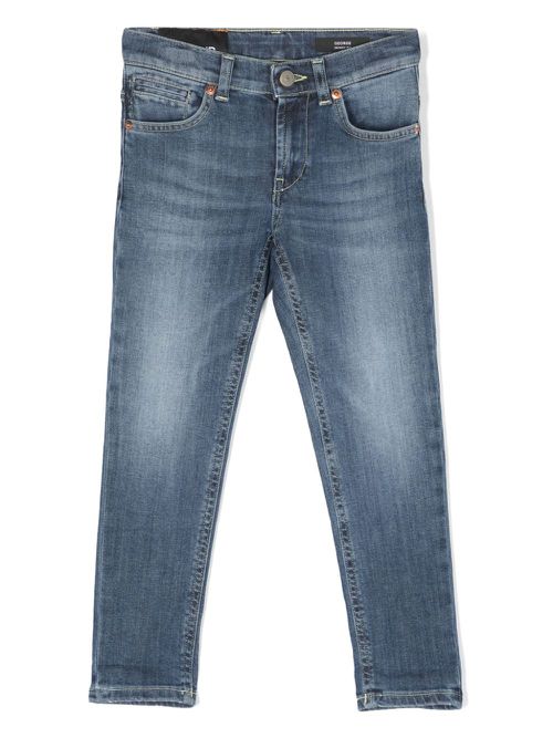 Cuffed skinny jeans - Blue