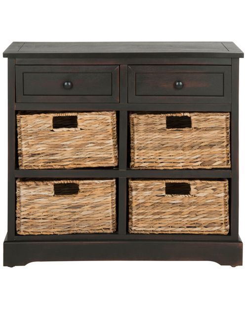 Herman Storage Unit with Wicker Baskets
