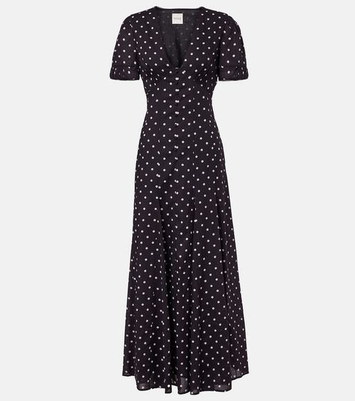Paloma polka-dot maxi dress